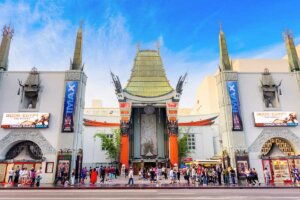 Chinese Theatre Along Hollywood Boulevard In Hollywood Los Angeles California 300x200 