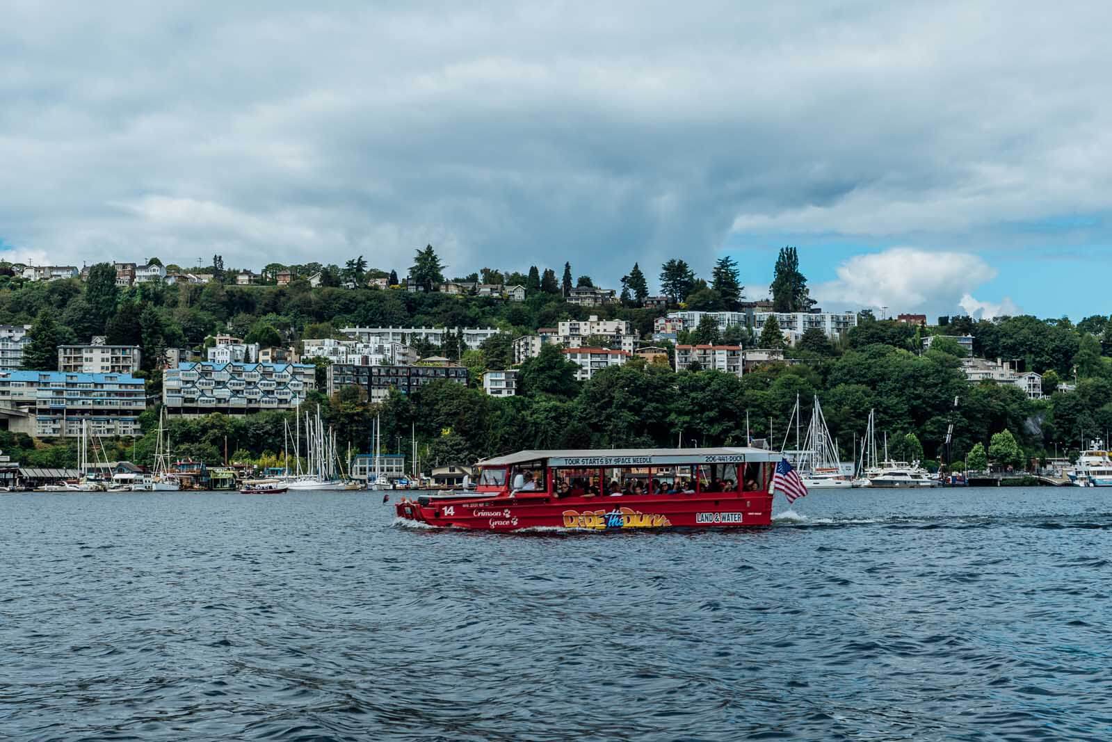 Duck Boat on Lake Union Seattle
