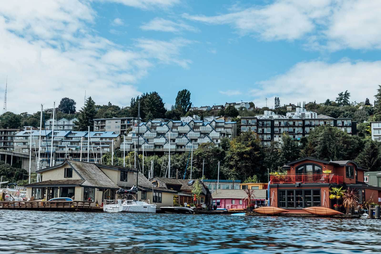House Boats in Seattle Washington on Lake Union