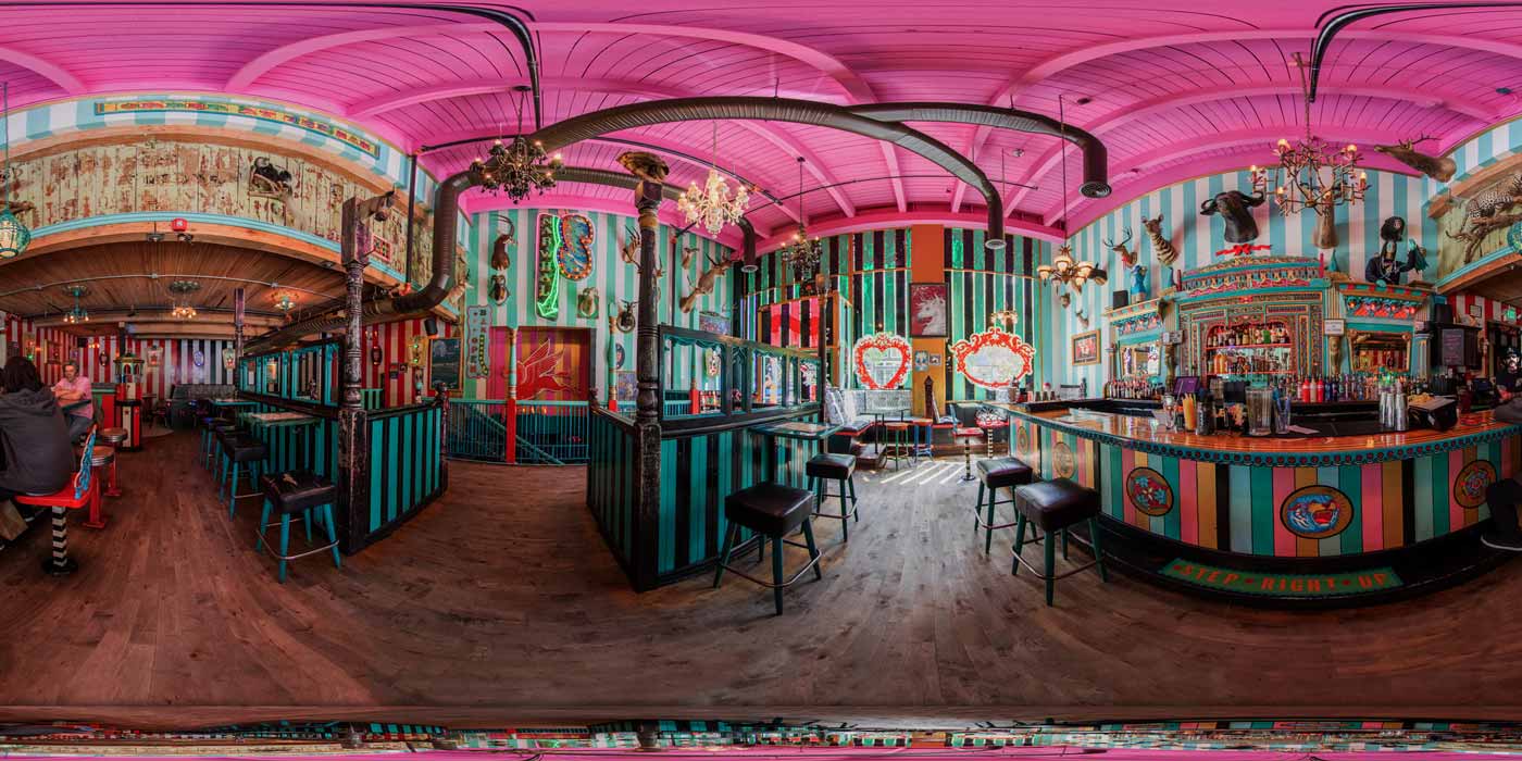 A 360 Panorama bof the inside of Unicorn Narwhal in Capitol Hill