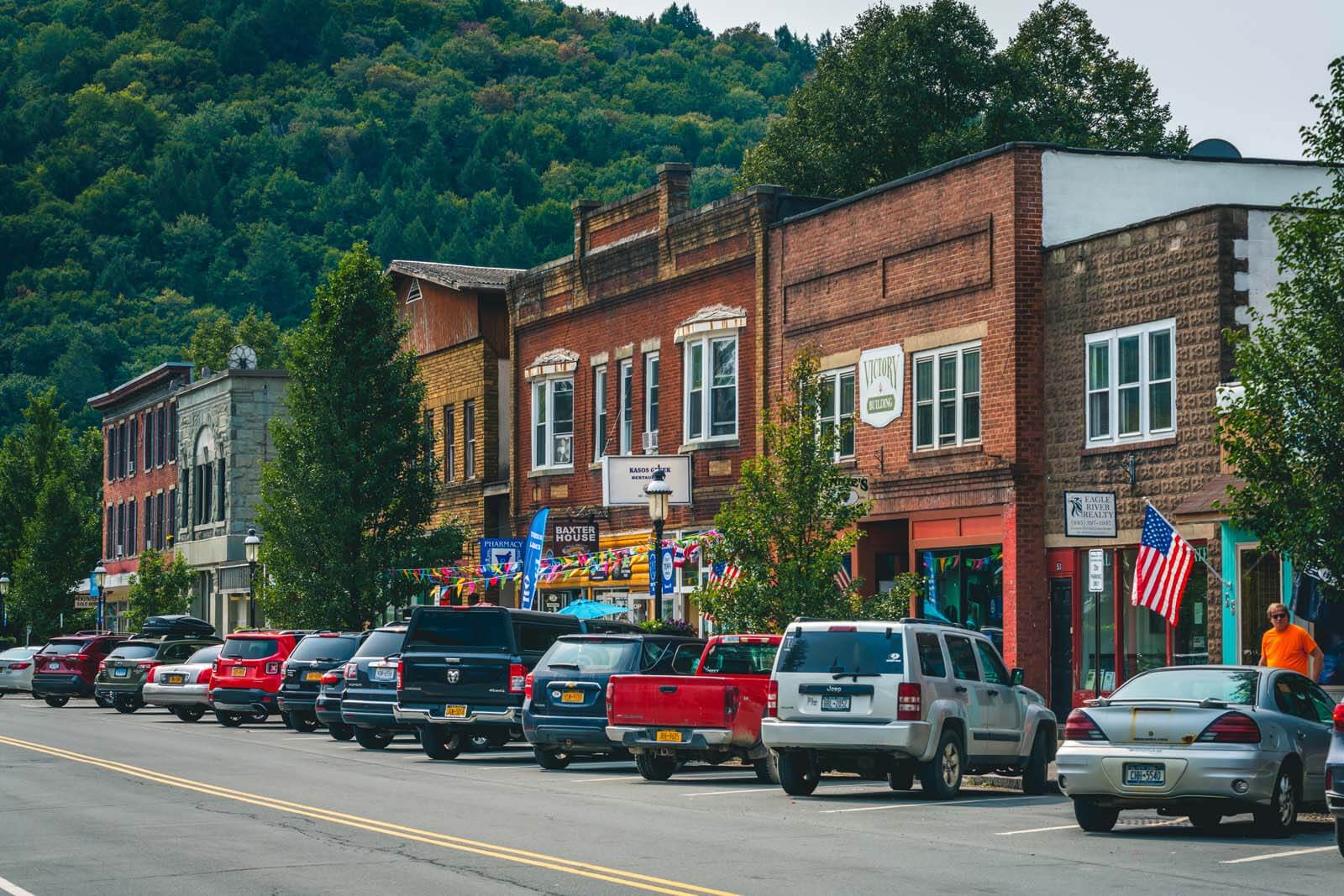 Town of Roscoe in the Catskills New York